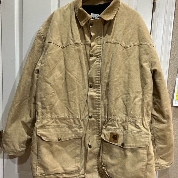 Carhartt vintage canvas quilt barn chore coat